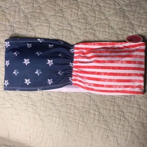 4th of July American flag bathing suit top